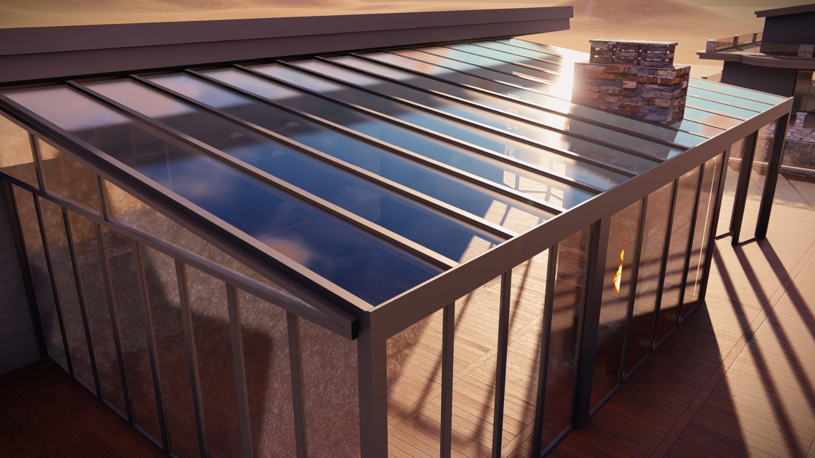 cam tavan cam balkon uygulamaları