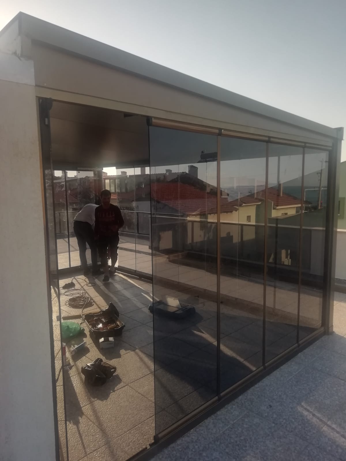 katlanır cam balkon teras kapatma